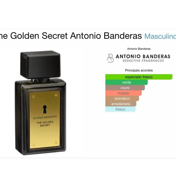 Antonio Banderas the Golden Secret Men Edt 100Ml,