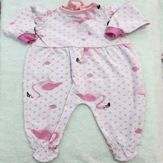Pijama Flamingo - Roupa de Boneca