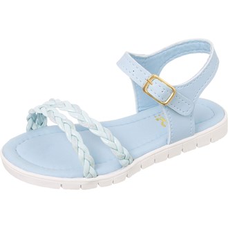 Sandalia infantil Menina Azul linda Confortável