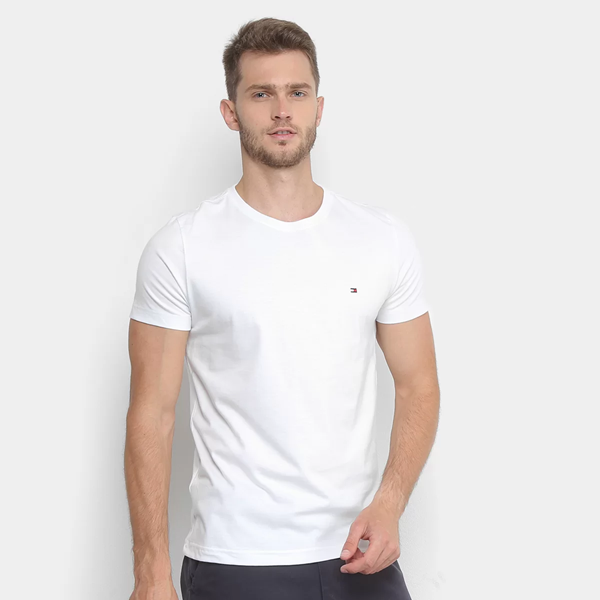 Kit 5 Camiseta Lisa Básica Tommy Camisa Malha 100% Algodão - Vendo e Compro